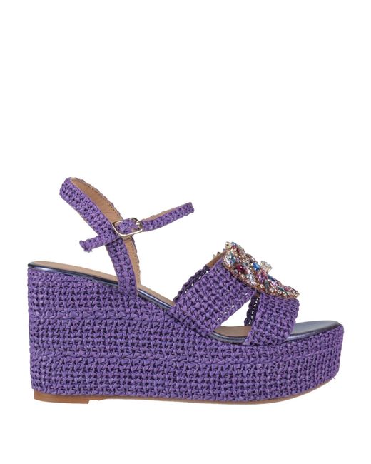 Fiorina Purple Sandals