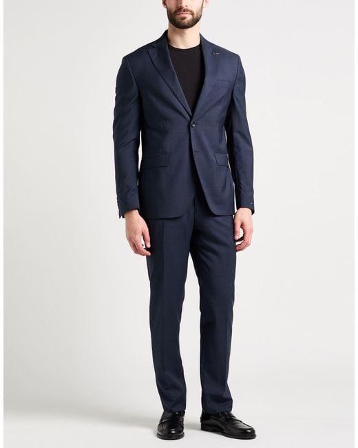 Paoloni Blue Suits for men