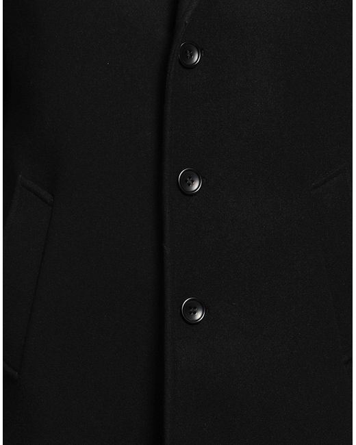 Daniele Alessandrini Black Coat for men