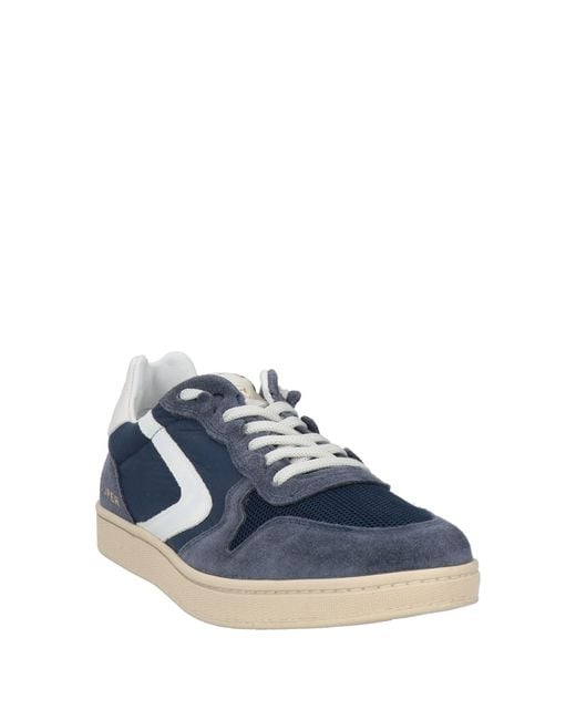 Valsport Blue Sneakers Leather, Textile Fibers for men