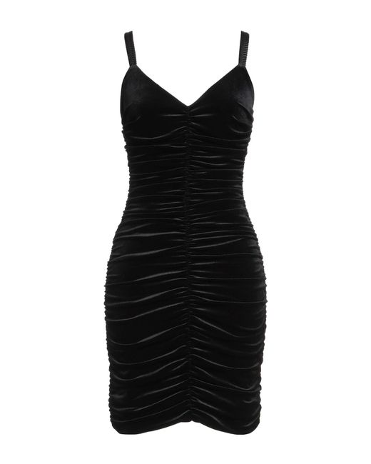Dolce & Gabbana Black Midi Dress Polyester, Rubber