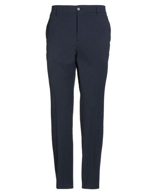 Brian Dales Blue Pants Cotton, Elastane, Nylon for men
