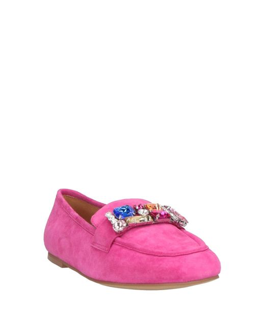 Tosca Blu Pink Fuchsia Loafers Leather