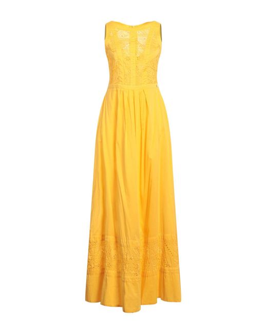 Marani Jeans Yellow Maxi Dress