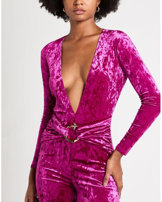 Pinko Pink Jumpsuit Polyester, Elastane