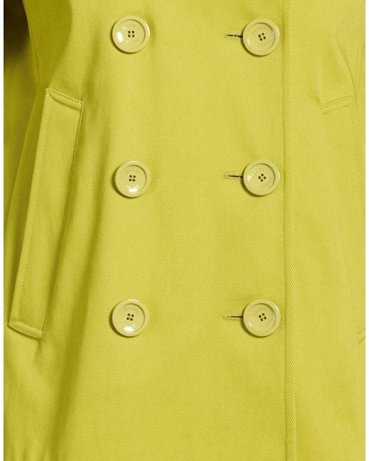 Herno Yellow Coat Cotton, Elastane