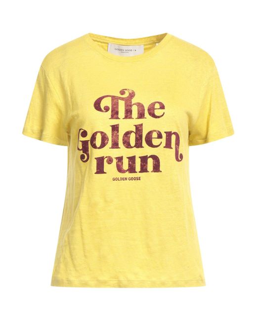 T-shirt Golden Goose Deluxe Brand en coloris Yellow