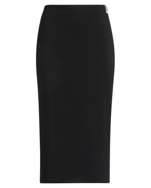 Ottod'Ame Black Midi Skirt