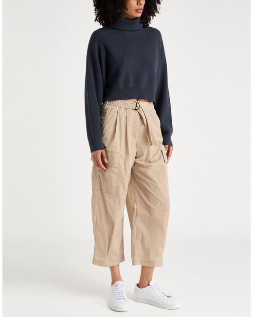 Brunello Cucinelli Blue Turtleneck Virgin Wool, Cashmere, Silk