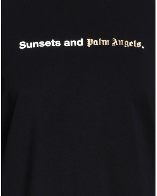 Palm Angels Black T-shirts