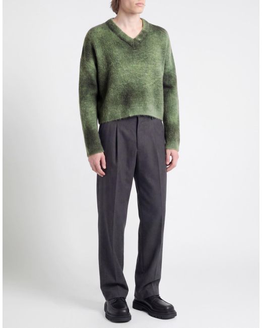 ATOMOFACTORY Green Sweater Alpaca Wool, Polyamide, Wool, Elastane for men