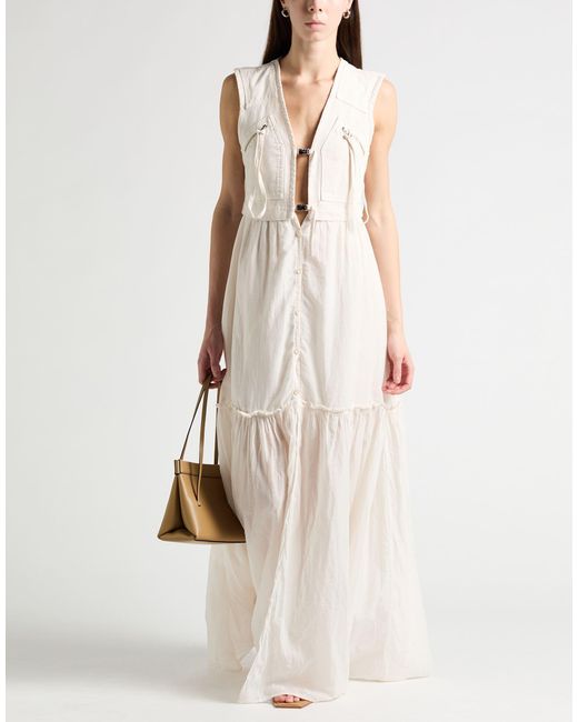 Pinko White Maxi Dresses
