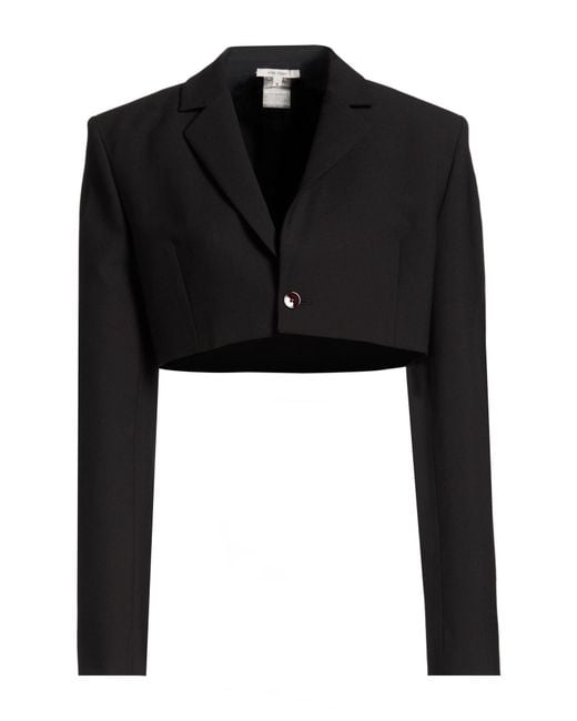 Nensi Dojaka Black Blazer Polyester, Virgin Wool, Elastane