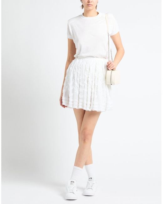 Ted Baker White Mini Skirt Polyester