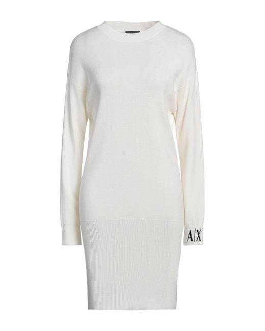 ARMANI EXCHANGE White Mini-Kleid