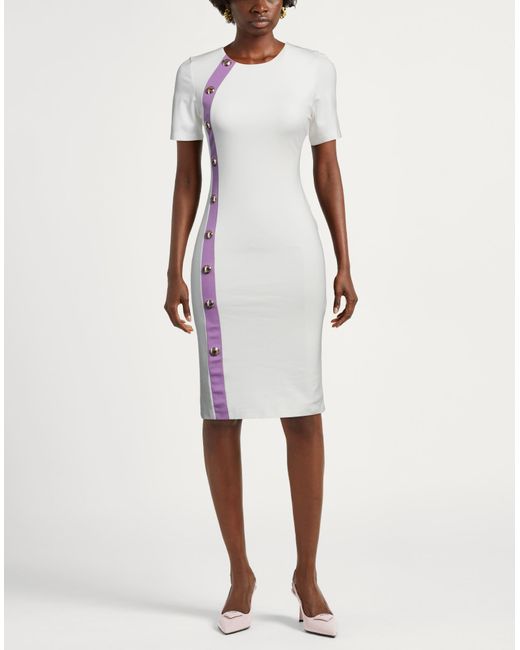Gaelle Paris White Midi Dress