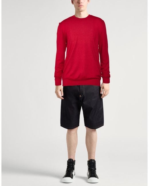 Aspesi Red Sweater Wool for men
