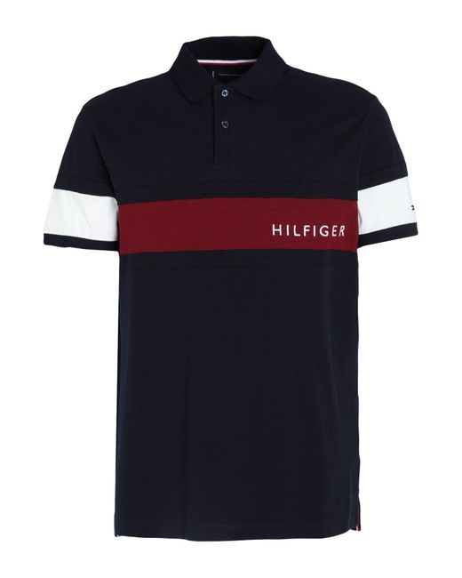 Tommy Hilfiger Polo Shirt in Blue for Men | Lyst UK