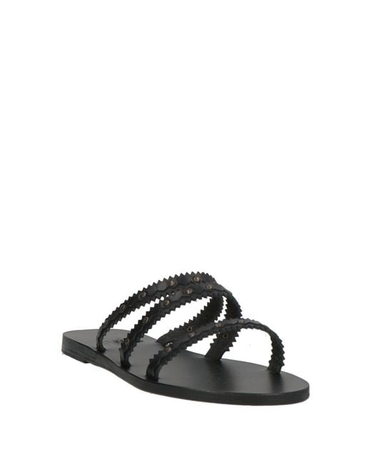 Ancient Greek Sandals Black Sandals