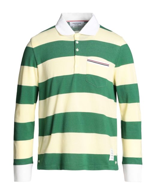 Thom Browne Green Polo Shirt for men