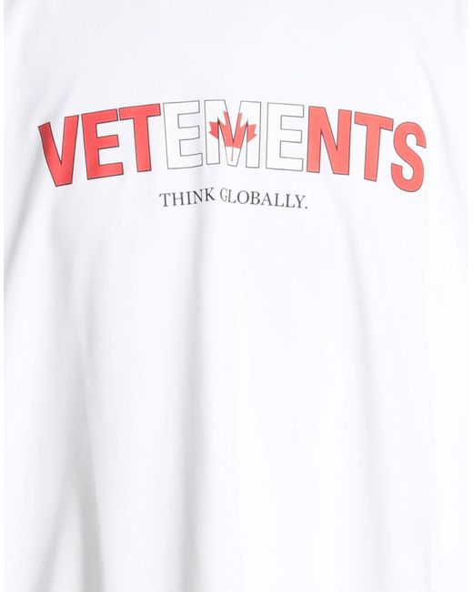Vetements White T-shirt for men