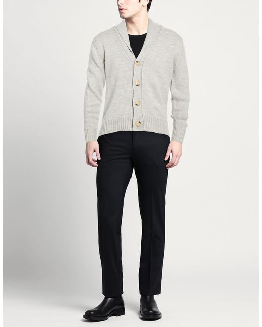 FILIPPO DE LAURENTIIS White Cardigan Merino Wool for men