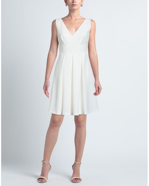 Clips White Short Dress