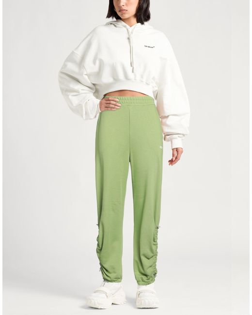 Ice Play Green Pants Cotton, Polyester