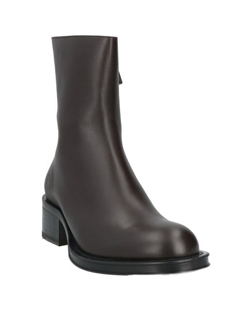 Lanvin Black Ankle Boots Calfskin