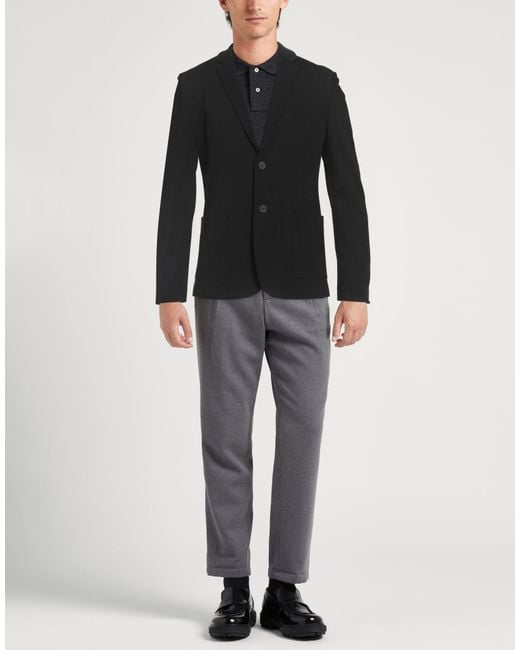 HUGO Black Blazer Viscose, Polyamide, Elastane for men