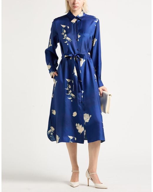 Max Mara Blue Midi Dress
