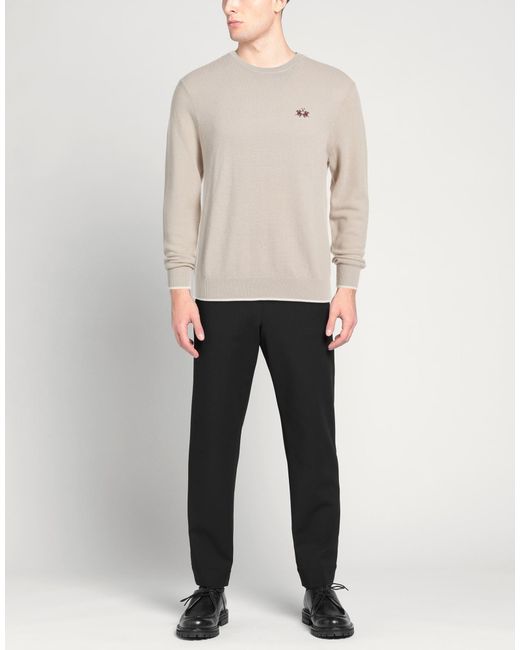 La Martina White Jumper for men