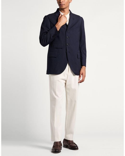 Nanamica Blue Midnight Blazer Wool, Polyester, Cotton for men
