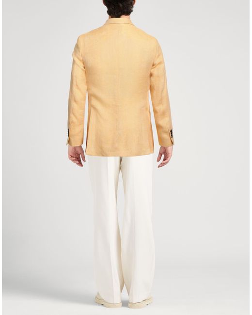 Mp Massimo Piombo Natural Blazer Linen for men