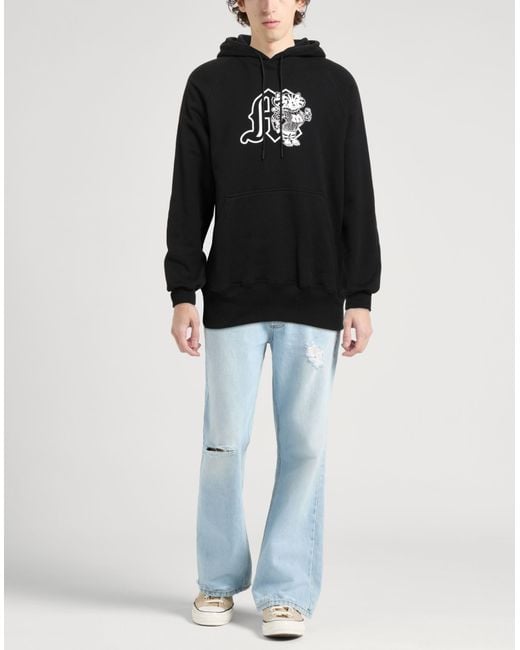 MSGM Black Sweatshirt Cotton for men