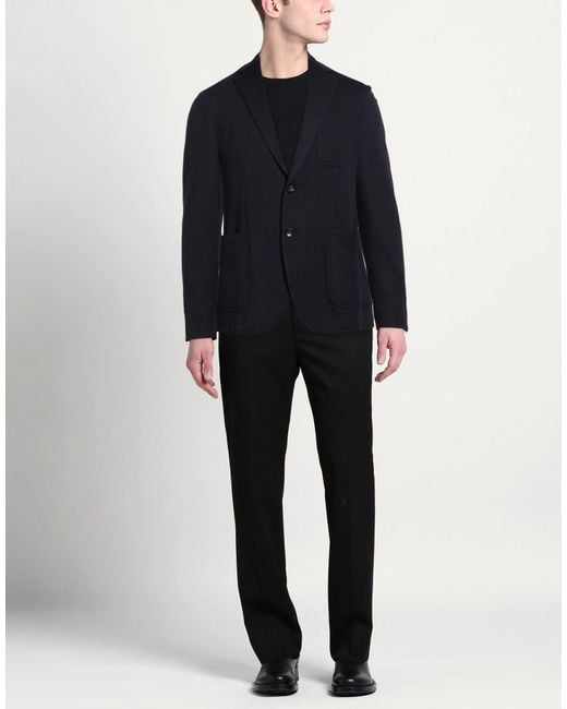 Montedoro Blue Midnight Blazer Virgin Wool, Polyamide for men