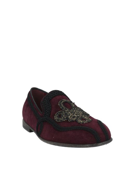 Dolce & Gabbana Red Loafers for men