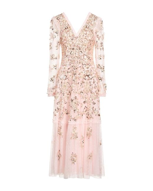 Needle & Thread Pink Maxi Dress Recycled Polyester