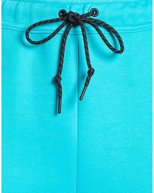 Nike Blue Pants Cotton, Polyester for men