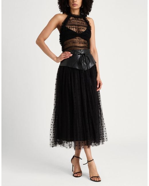 Top DOUBLE C en coloris Black