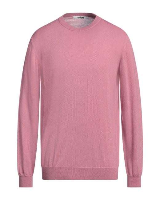 Grifoni Pink Sweater Virgin Wool for men
