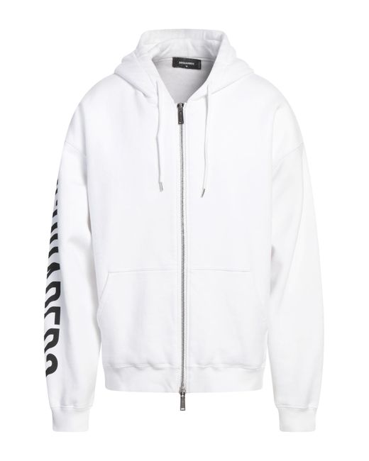 DSquared² White Sweatshirt Cotton, Elastane for men