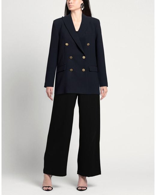 RUE DU BAC Blue Midnight Blazer Polyester, Elastane