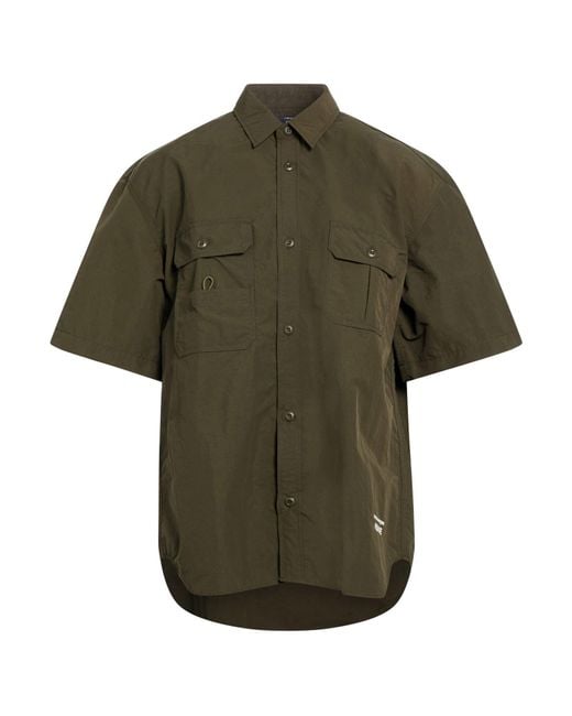 Comme des Garçons Green Homme Military Shirt Nylon for men