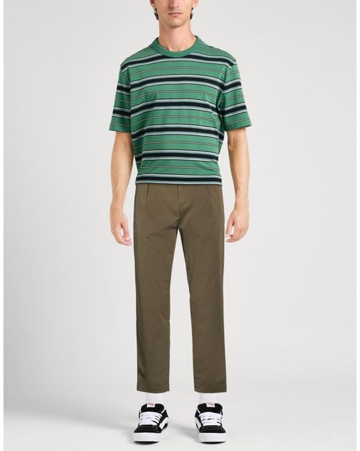 Barena Green Military Pants Cotton, Elastane for men