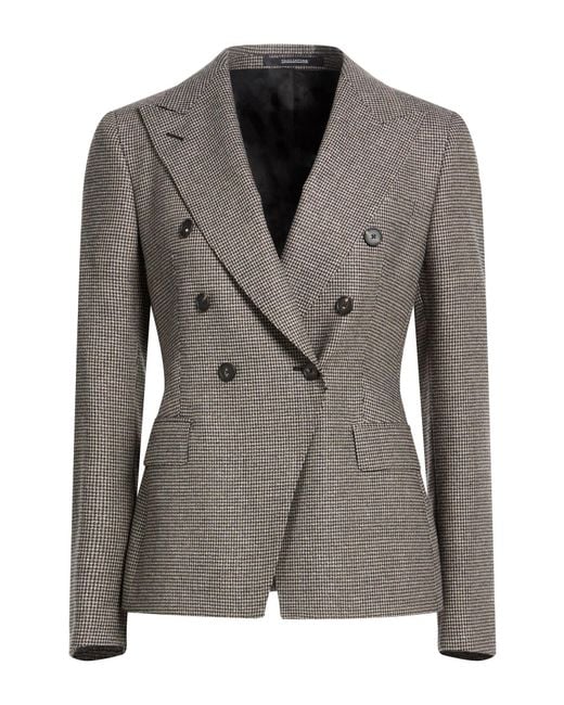 Tagliatore 0205 Gray Blazer Wool, Viscose, Polyamide, Polyester