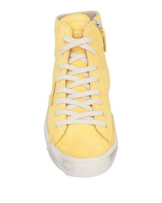 Philippe Model Yellow Sneakers Leather