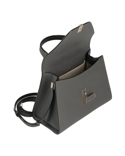 Valextra Gray Handbag Calfskin