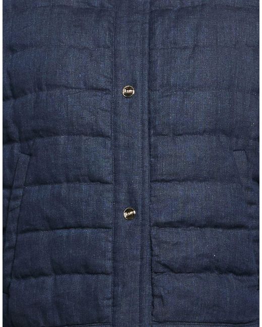 Herno Blue Puffer Linen