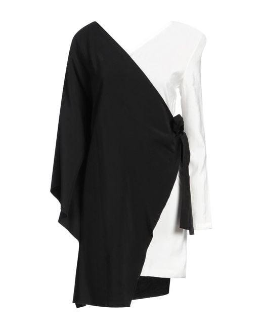 Jijil Black Mini Dress Viscose, Polyester